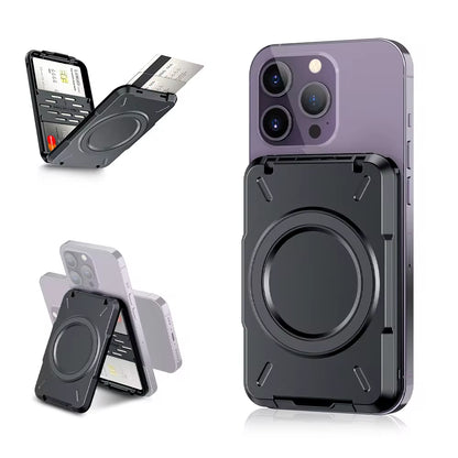 Magnetic Wallet &Card Holder with RFID Blocking Function for Iphone 17 16 15 14 Pro/ Pro Max/13 Pro Max/13 12 Pro Magsafe Wallet